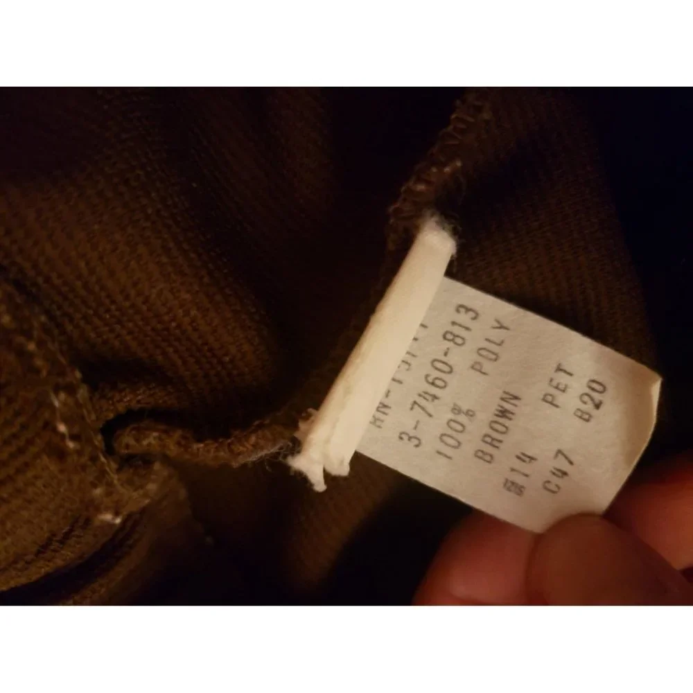 70s/80s Brown Polyester Pants - Picture 4 of 4